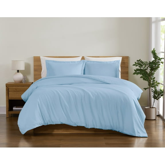 Truly Soft Everyday Solid 2-Piece Twin XL Duvet Set in Sky Blue, Polyester , Adult, All Season, OEKO-TEX Certified