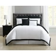 thumbnail image 1 of Truly Soft Everyday Hotel 7-Piece King Duvet Set in White and Black, Polyester , Adult, All Season, OEKO-TEX Certified, 1 of 6