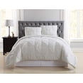 thumbnail image 1 of TRULY SOFT Pleated Ivory Twin XL Comforter Set with Removeable Cover, Solid Color Themed, Oeko-TEX Certified Confidence, 1 of 9