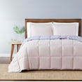 thumbnail image 1 of Truly Soft Everyday Reversible 100% Microfiber Polyester Blush and Lavender 2-Piece Twin XL Comforter Set, Solid Casual themed, Adult Bedding, OEKO-TEX Certified, 1 of 13