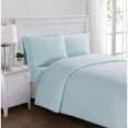 thumbnail image 1 of Truly Soft Everyday Solid Jersey Aqua Twin Sheet Set, 1 of 3