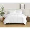 thumbnail image 1 of TRULY SOFT Green Solid White King 3 Piece Comforter Set, Solid Color Themed, Oeko-TEX Certified Confidence, 1 of 9