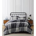 thumbnail image 1 of Truly Soft Milo Plaid Flannel 3-Piece Full/Queen Comforter Set in Grey, Cotton , Adult, All Season, OEKO-TEX Certified, 1 of 8
