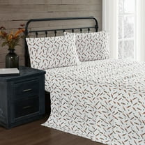 Truly Soft Nutcrackers Cotton Flannel 4-Piece Full Sheet Set in Multi, Cotton , Adult, All Season, OEKO-TEX Certified