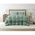 thumbnail image 1 of TRULY SOFT Oversized Puffer Green Full/Queen 3 Piece Comforter Set, Solid Color Themed, Oeko-TEX Certified Confidence, 1 of 10