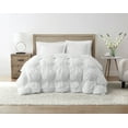 thumbnail image 1 of TRULY SOFT Oversized Puffer White King 3 Piece Comforter Set, Solid Color Themed, Oeko-TEX Certified Confidence, 1 of 10