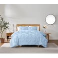 thumbnail image 1 of Truly Soft Everyday Pleated Microfiber 3-Piece King Duvet Set in Sky Blue, Polyester , Adult, All Season, OEKO-TEX Certified, 1 of 8