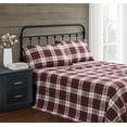 thumbnail image 1 of Truly Soft Holiday Plaid 100% Cotton Deep Pocket 3 Piece Twin Sheet Set, All Season, Adult Size, OEKO-TEX Certified, 1 of 6