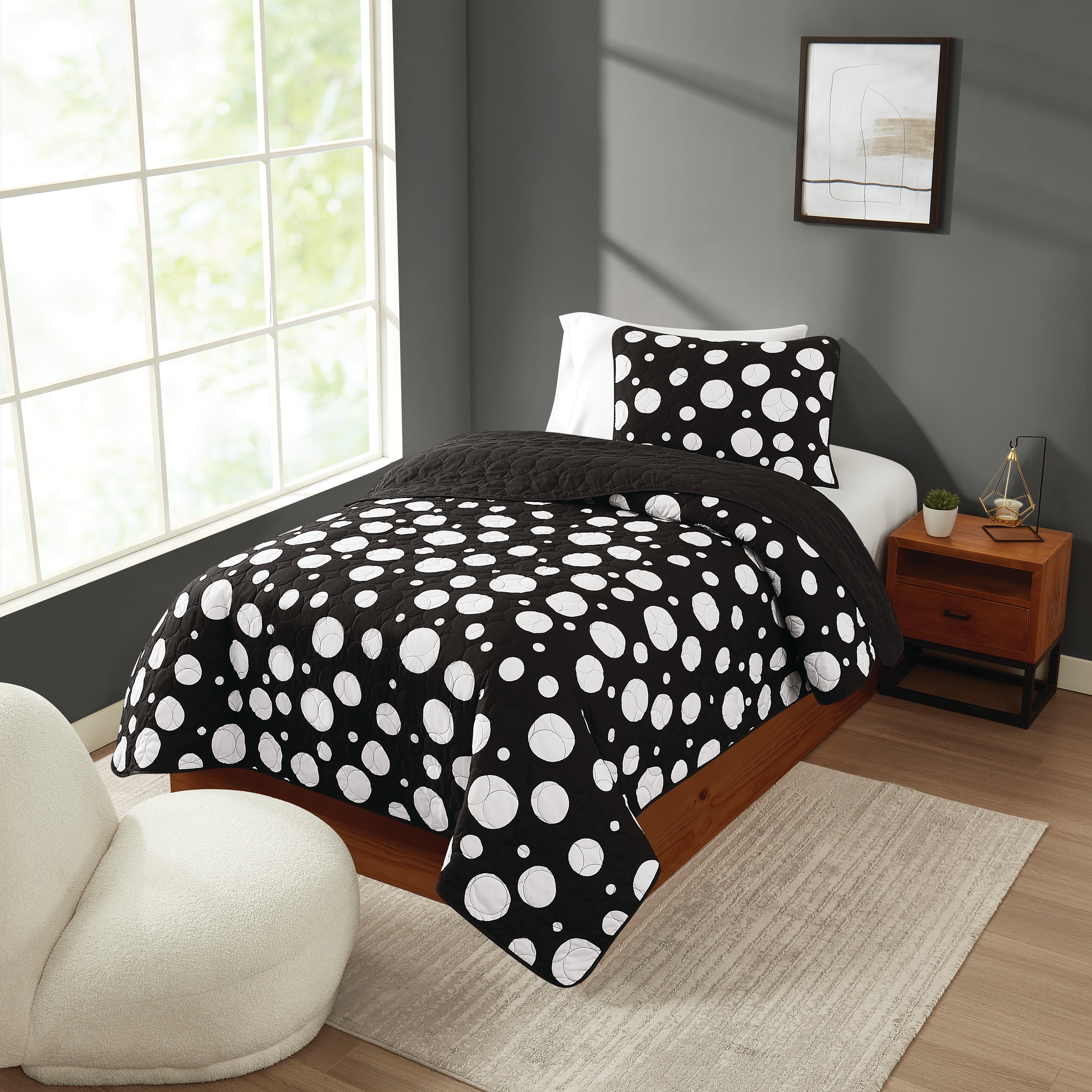 Truly Soft Sophia Dot Twin/Twin XL 2 Piece Quilt Set