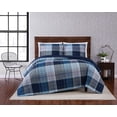 thumbnail image 1 of Truly Soft Trey Plaid 100% Microfiber Polyester  3 Piece Full/Queen Quilt Set, All Season, Adult Size, OEKO-TEX Certified, 1 of 7