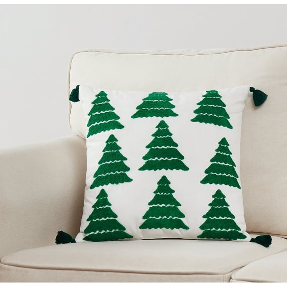Truly Soft Christmas Decorative Pillows 100% Microfiber Polyester 18x18 Pillow, All Season, Adult Size, OEKO-TEX Certified