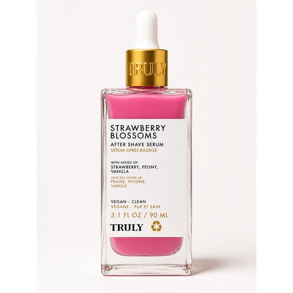 Truly Strawberry Blossoms After Shave Serum, Strawberry Peony & Vanilla, 3.1 fl oz