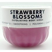 Truly Strawberry Blossoms Exfoliating Body Scrub with Strawberry, Peony & Vanilla Notes, 8.79 fl oz / 260 g