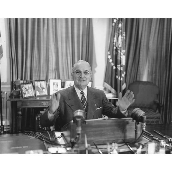 Truman Delivers A Radio And Television Address About A United Nations Arms Reduction Proposal. Nov. 7 History