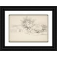 thumbnail image 1 of Truman Seymour 24x18 Black Ornate Framed Double Matted Museum Art Print Titled: Landscape (19th&nbsp;Century), 1 of 5