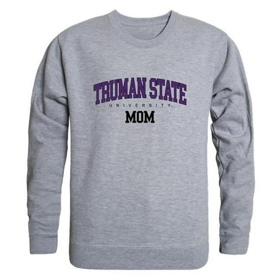 Truman State University Bulldogs Mom Crewneck Sweatshirt, Heather Grey - Medium