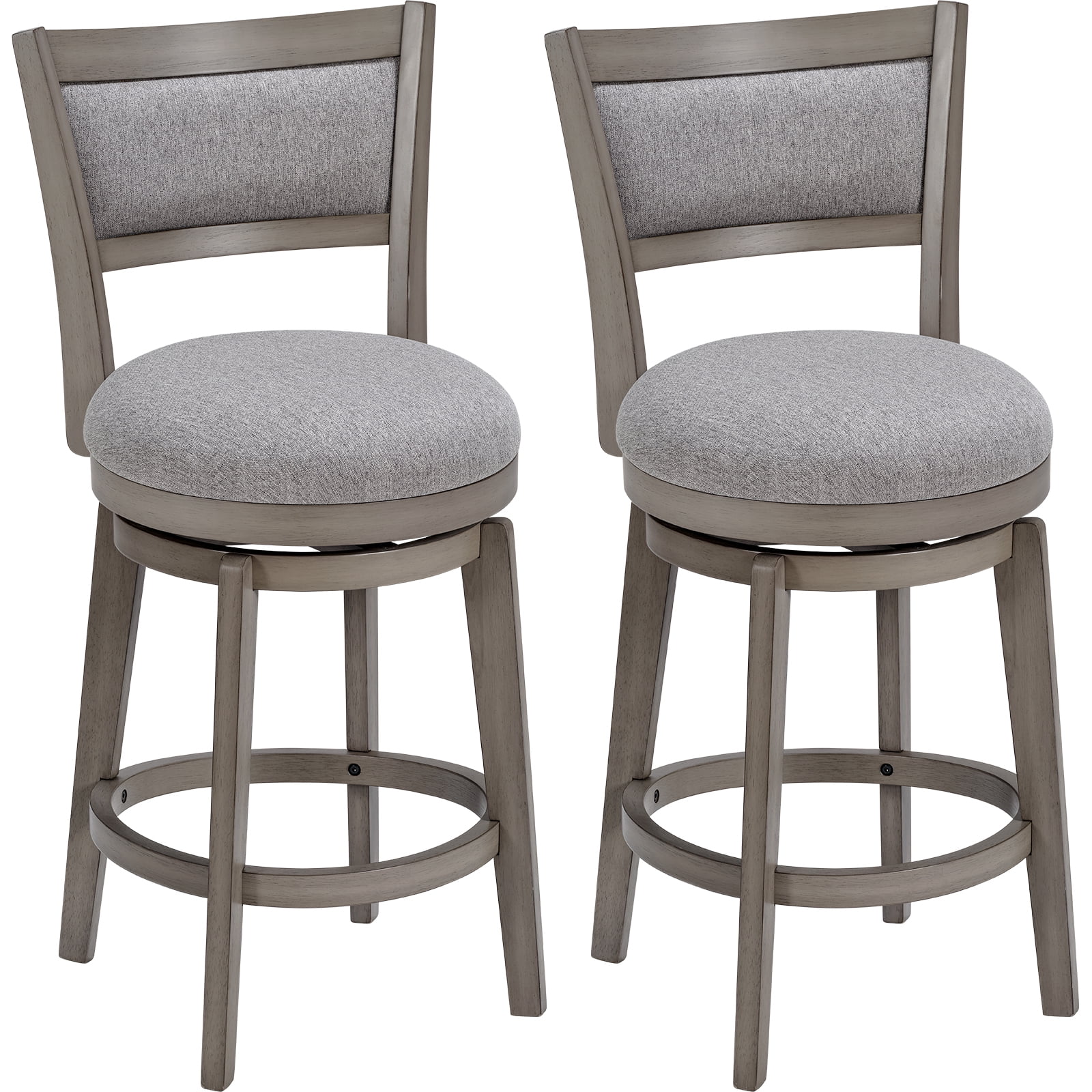 TrumanPick 24 Inch Counter Height Bar Stool Set of 2 Swivel Barstools ...