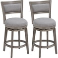 thumbnail image 1 of TrumanPick 24 Inch Counter Height Bar Stool Set of 2 Swivel Barstools with Back Chair Seat for Kitchen Dinning room,Grey, 1 of 6