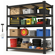 TrumanPick 3250LBS Garage Shelving Heavy Duty Storage Racks, 5 Tier Adjustable Metal Shelves for Storage, 48W x 24D x 72H Shelving Rack for Garage Pantry Kitchen