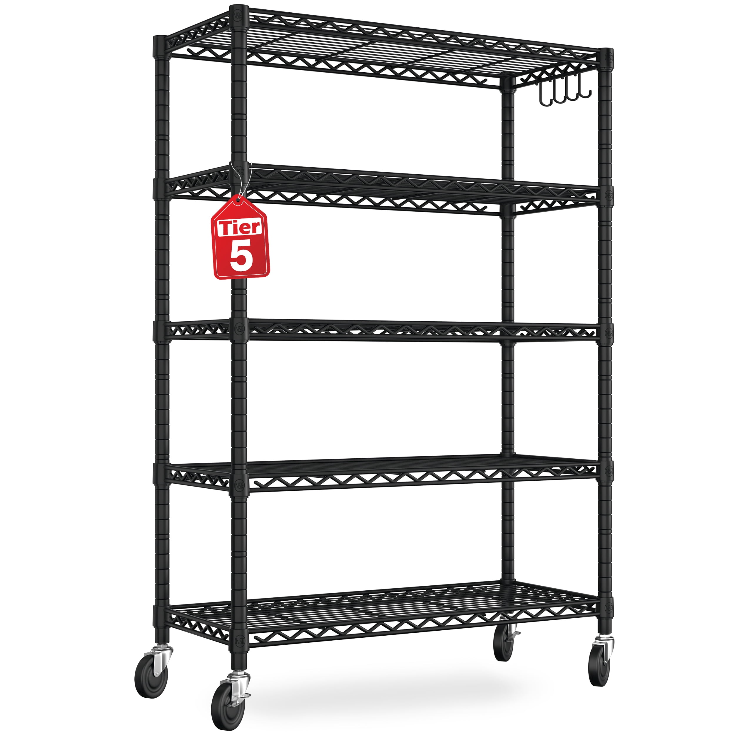 TrumanPick 5-Tier Wire Shelf 36"W x 16"D x 76"H Garage Shelving