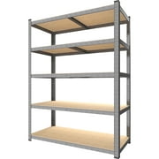 TrumanPick 5-Tier Metal Garage Storage Shelves, Adjustable Shelving Units,  Heavy Duty  Storage Shelf for Basement Pantry Warehouse 36" W x 16" D x 71" H, Silver