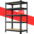 thumbnail image 1 of TrumanPick 5 Tire Storage Shelves 28" W x 12" D x 59" H Metal Utility Shelving Unit Adjustable Heavy Duty Garage Storage Rack for Kitchen Basement Pantry Warehouse Cloest, 1325lbs, Black, 1 of 9