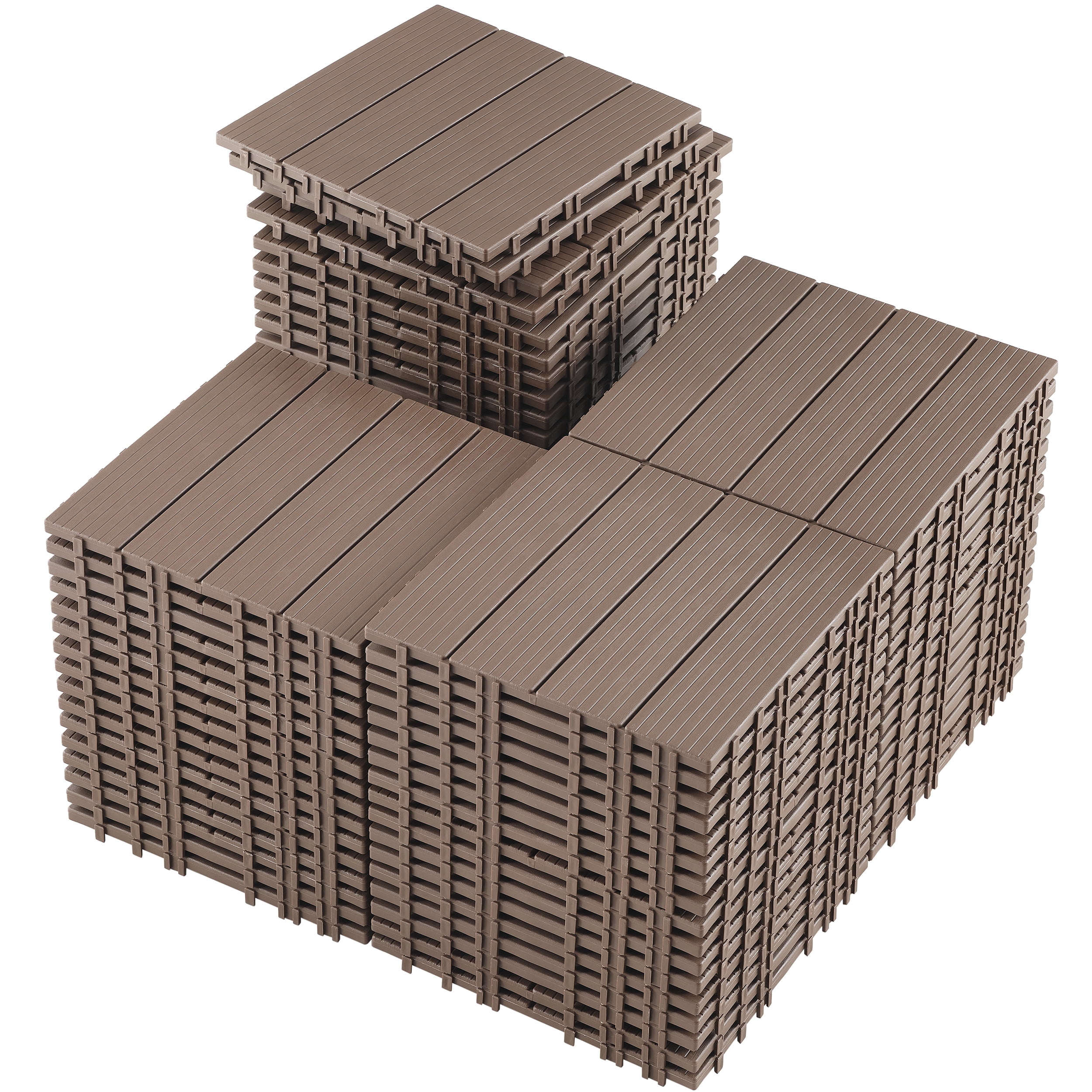 TrumanPick 72 PCS Deck Tiles Patio Pavers Interlocking Flooring Tiles ...