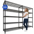 thumbnail image 1 of TrumanPick 72"W Adjustable Storage Shelves 76"H Wire Shelving Unit 5 Tier Garage Shelving Steel Shelf Heavy Duty Organizer Rack for Pantry Kitchen Basement, 16"D x 76", 1 of 9