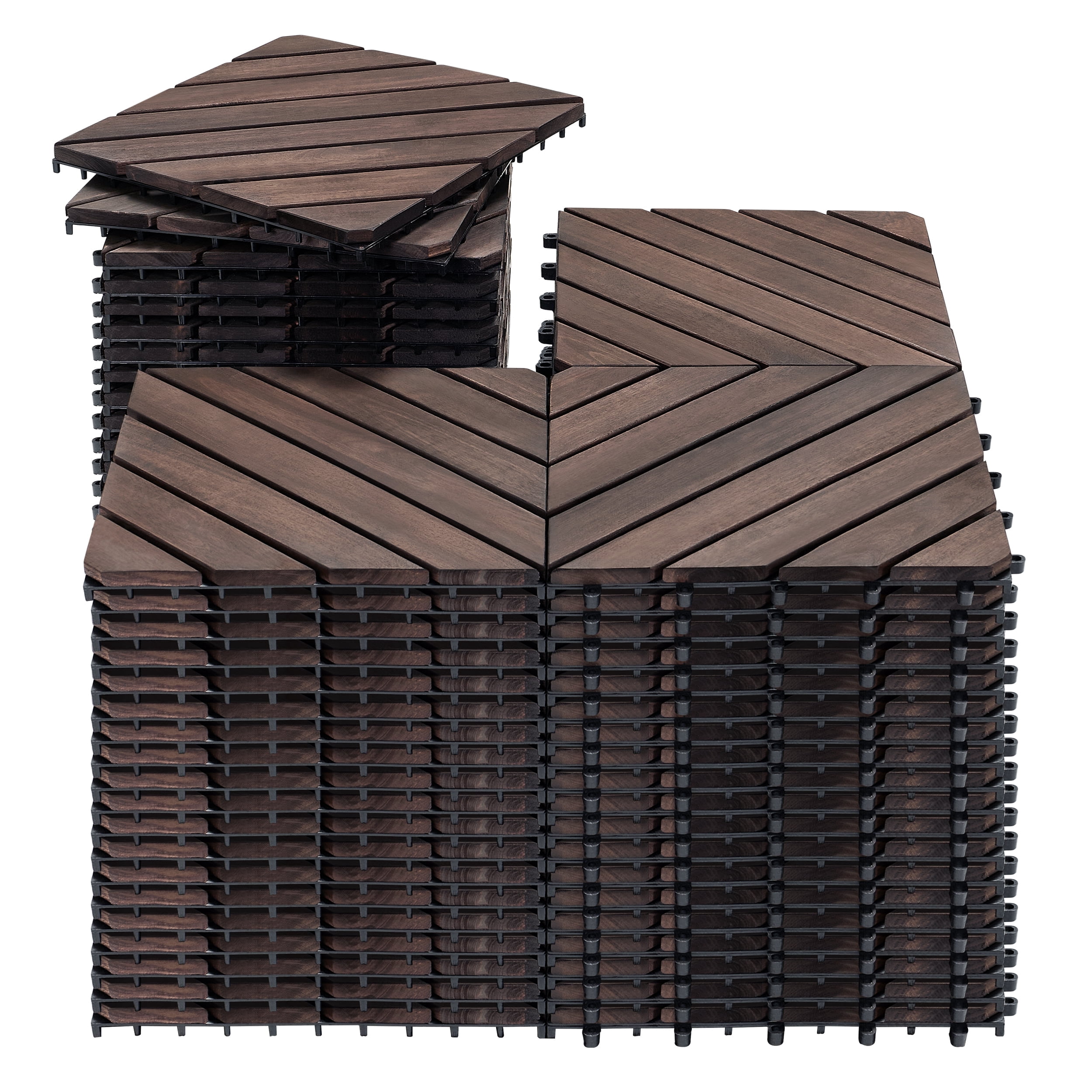 TrumanPick 81Pcs Interlocking Deck Tiles Outdoor Patio Flooring ...