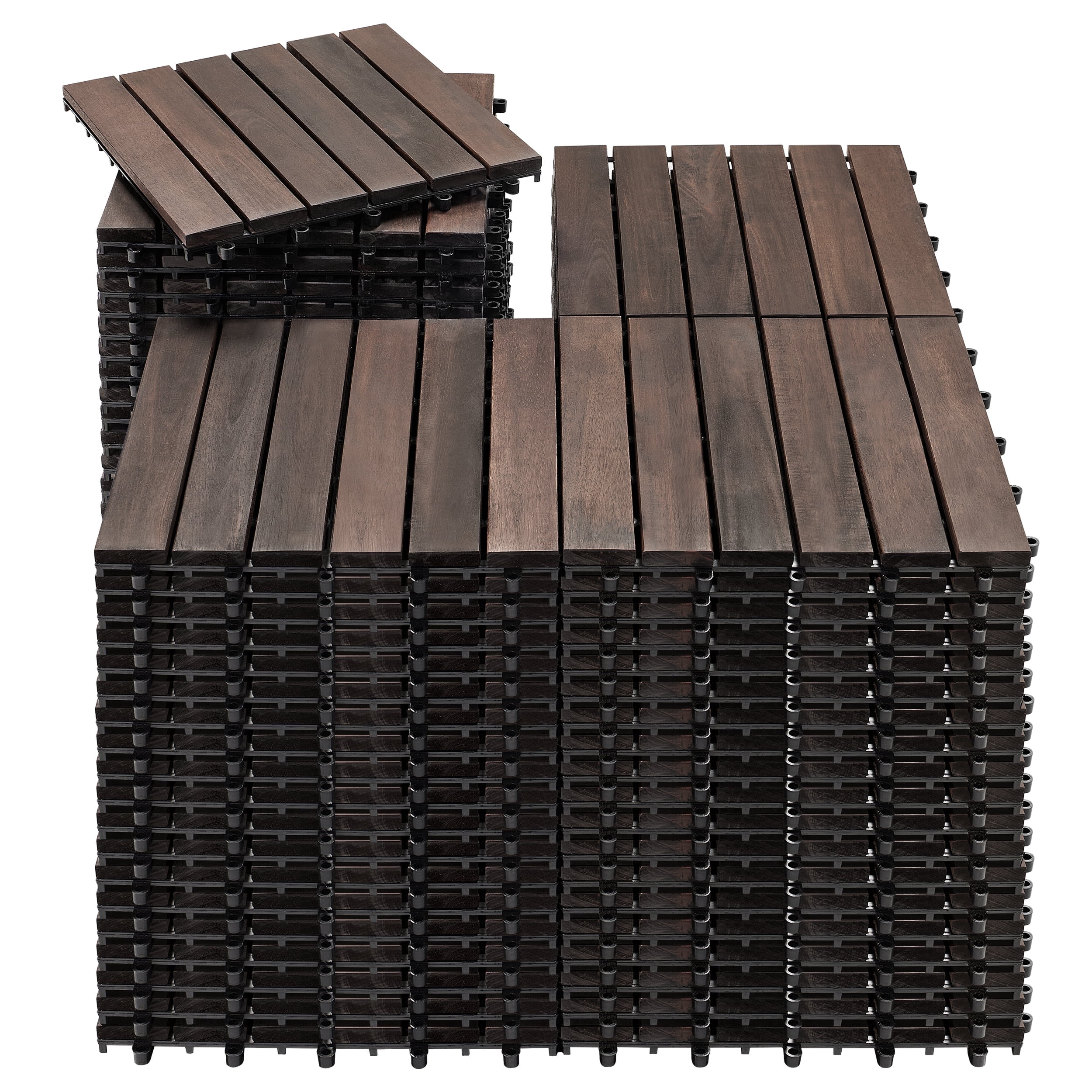 TrumanPick 81Pcs Interlocking Deck Tiles Outdoor Patio Flooring ...