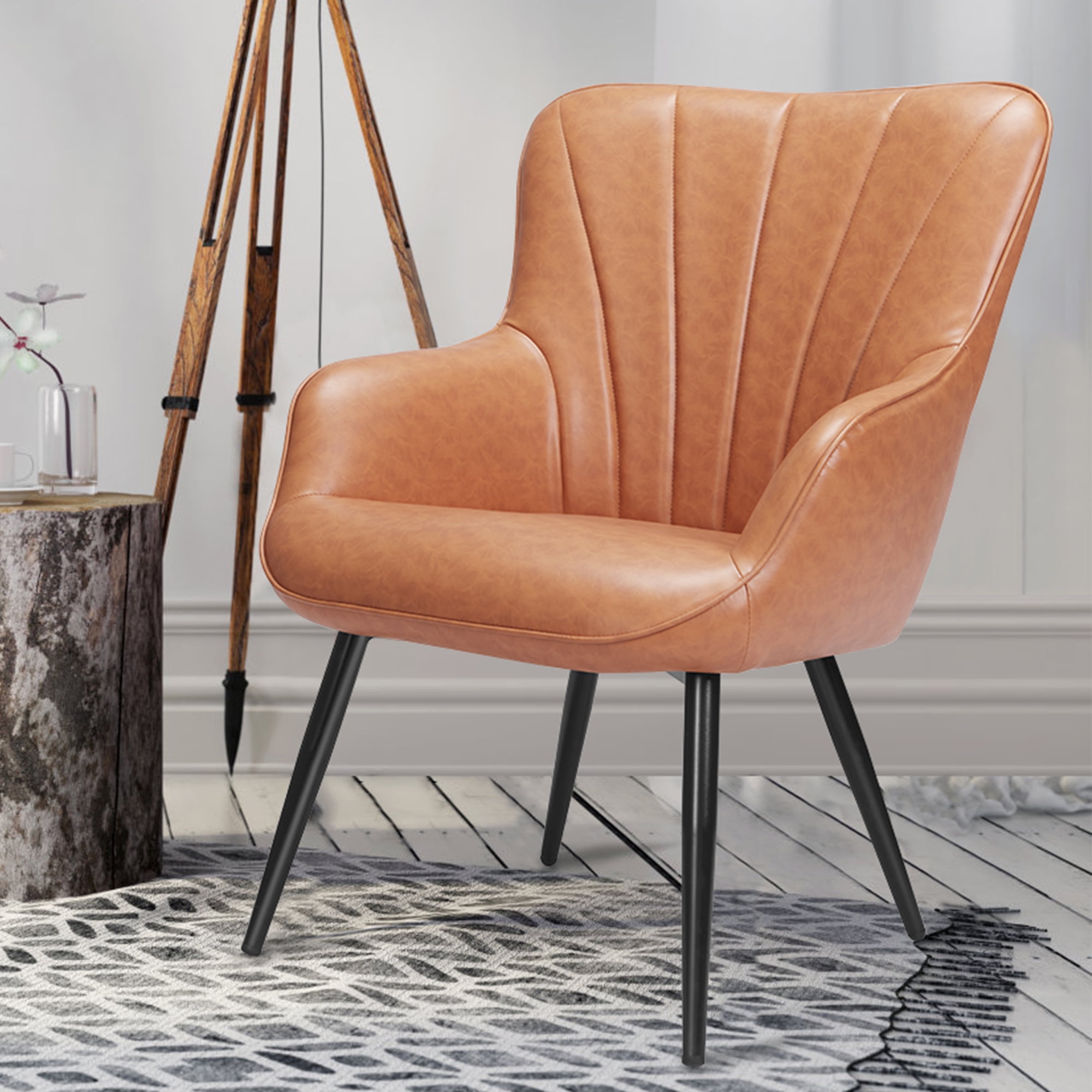Mainstays Curved Textured Chair Beige