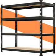 TrumanPick Garage Storage Shelves 4 Tire 36"W×16"D×54"H-Metal Heavy Duty Storage Racks and Shelving Unit, Black