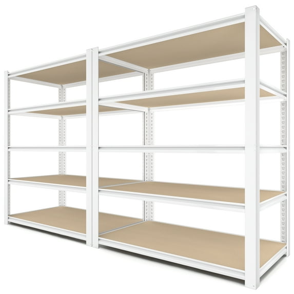TrumanPick Garage Storage Shelves 5 Tier 36"W x 16"D x 72"H Metal Adjustable Heavy Duty Storage Rracks and Shelving for Kitchen Closet, White