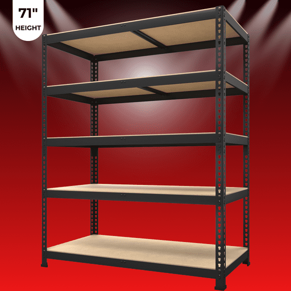 TrumanPick Metal Storage Shelves 5 Tier Garage Shelving Heavy Duty Adjustable Shelf Units for Warehouse Pantry Closet 36"W x 16"D x 71"H