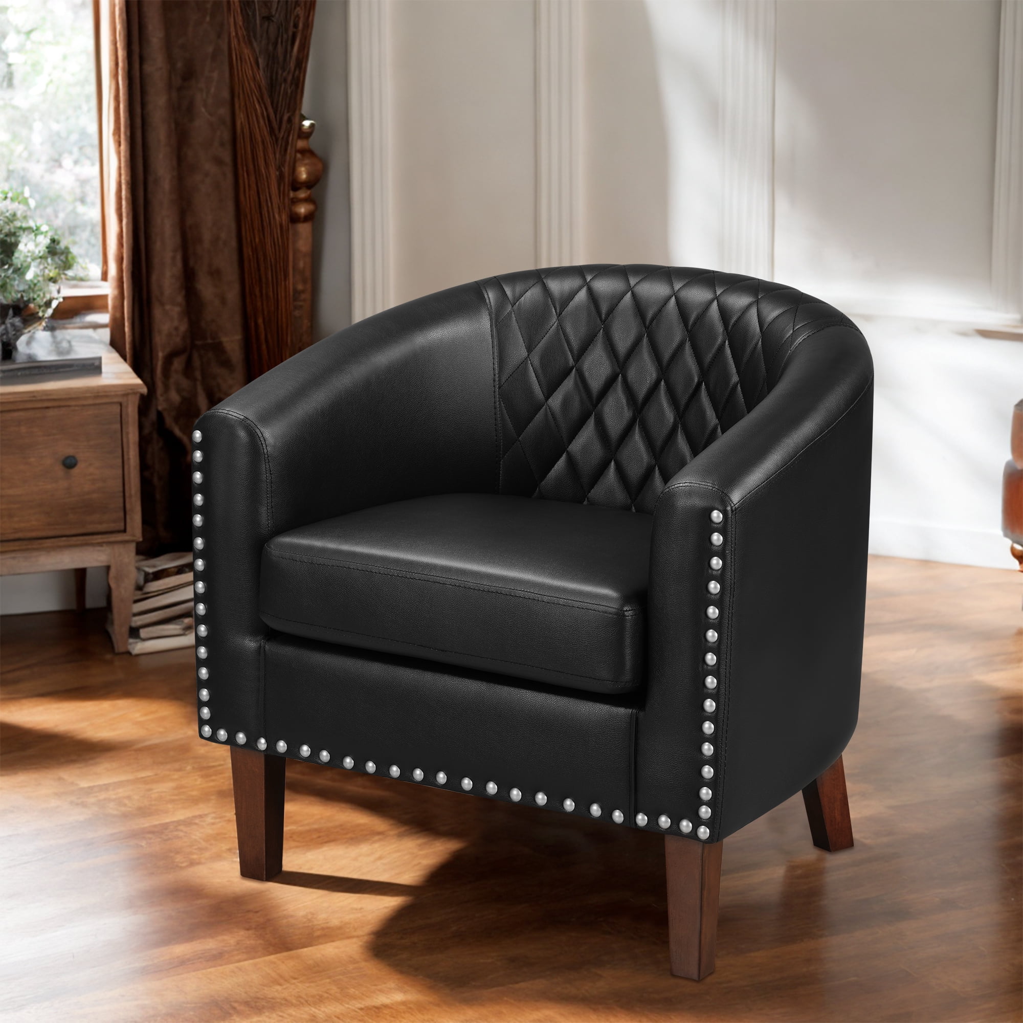Accent Chair Faux Leathernull