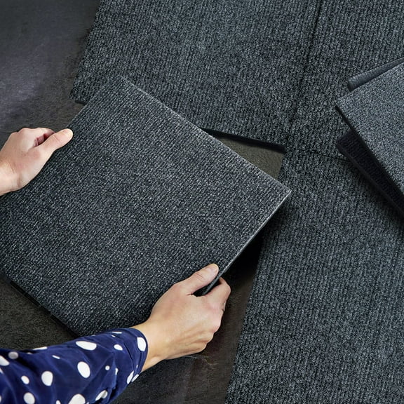 TrumanPick Patio Deck Tiles 36PCS 1 ft. x 1 ft DIY Module Interlocking Decking Carpet 1 ft. x 1 ft Gray