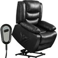 thumbnail image 1 of TrumanPick Power Lift Electric Recliner Chair for Elderly Faux Leather Recliners with Side Pocket, Black, 1 of 8