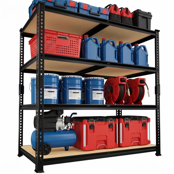 TrumanPick Storage Shelves 4 Tier 40"W×20"D×59"H Metal Heavy Duty Garage Storage Rack Utility Shelving Unit Adjustable for Kitchen Pantry Warehouse