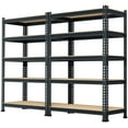 thumbnail image 1 of TrumanPick Storage Shelves Garage Metal Storage Shelving Unit Heavy Duty Utility Shelf Rack 28" W x 12" D x 59" H 5 Tire 1325lbs, Black, 1 of 11