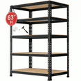 thumbnail image 1 of TrumanPick 5-Tier Adjustable Storage Shelf Units for Garage Metal Shelf Rack for Basement Pantry Warehouse, 32"W x 16"D x 63"H, 1400 lbs, 1 of 10