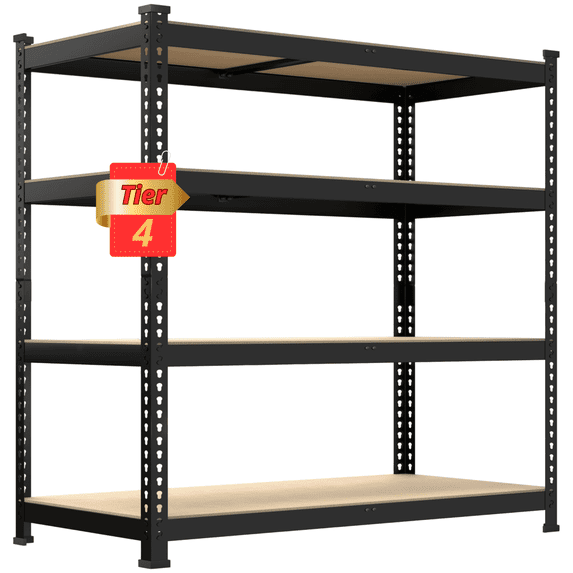 TrumanPick Storage Shelves Metal 4 Tier Garage Shelving Heavy Duty 36"W x 16"D x 54"H Adjustable Shelving Unit for Garage Utility Rack Shelf for Basement Pantry Closet