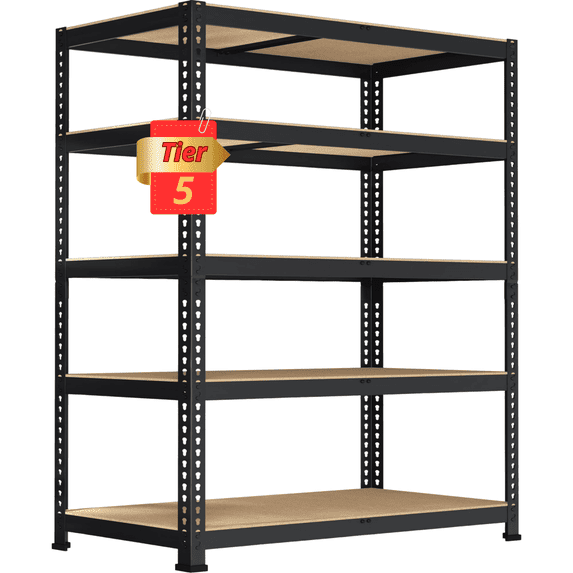 TrumanPick Storage Shelves Metal 5 Tier Garage Shelving Heavy Duty 40"W x 18"D x 71"H Adjustable Shelving Unit for Garage Utility Rack Shelf for Basement Pantry Closet