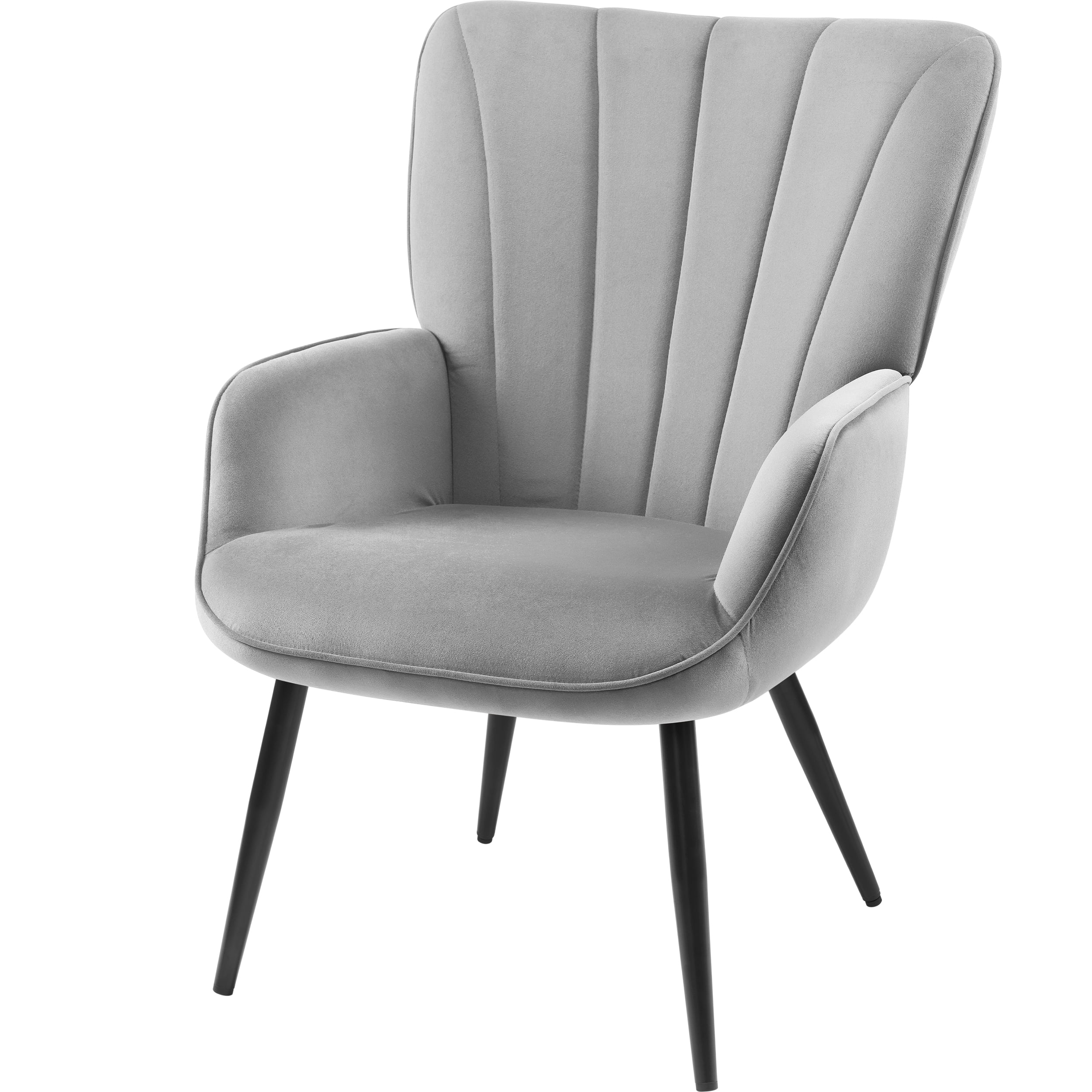 TrumanPick Velvet Accent Chair Comfy Wingback Armchair Modern Vanity