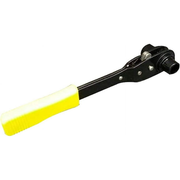 Trumbull #364-9983 7/8 and 3/4 Double Socket Ratchet Wrench with Yellow Grip