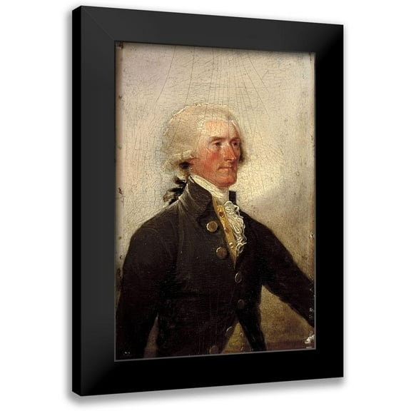 Trumbull, John 11x14 Black Modern Framed Museum Art Print Titled - Thomas Jefferson, 1788