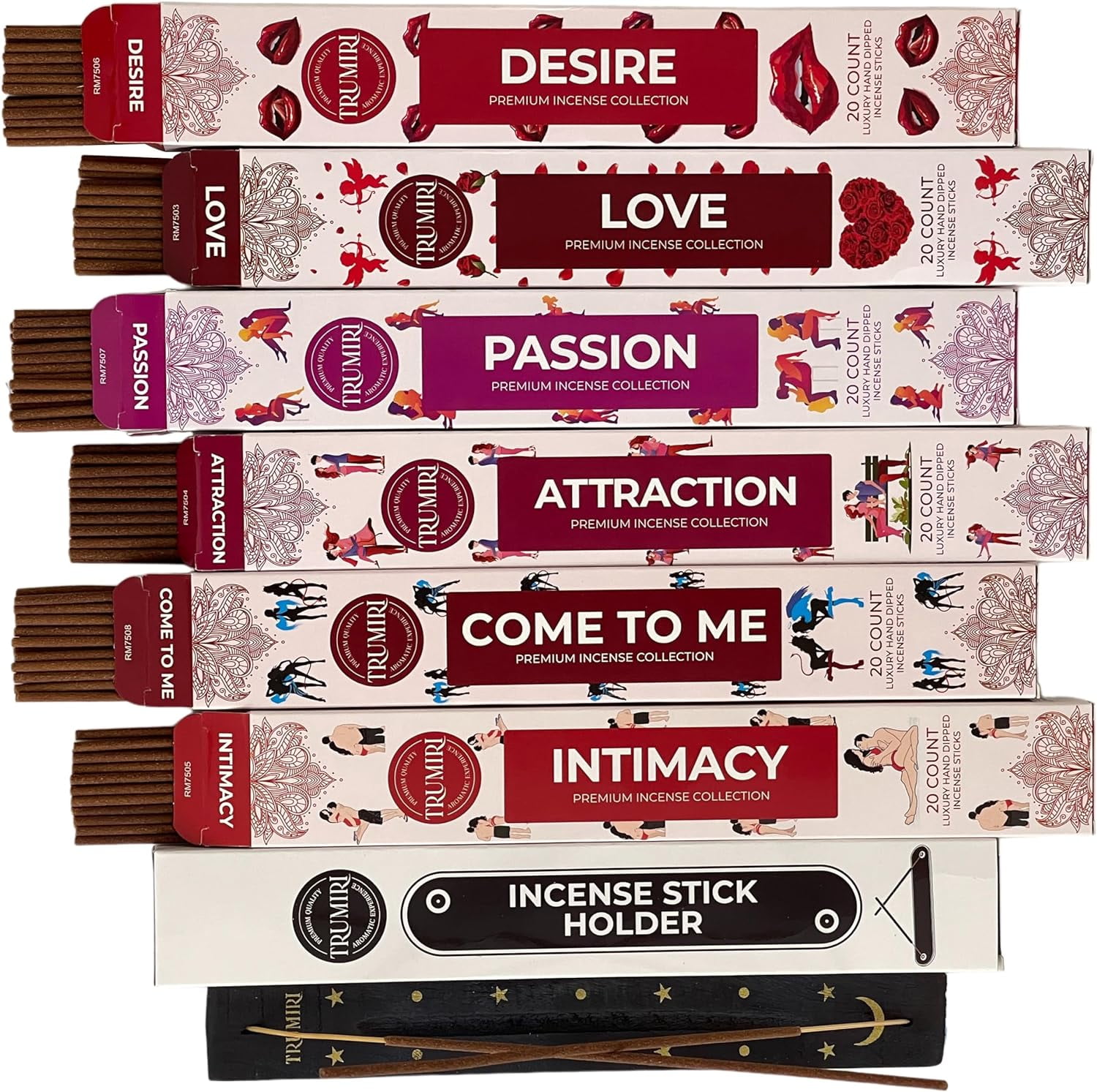 Trumiri Incense Sticks Love Spell Total 120 InsenceSticks (20