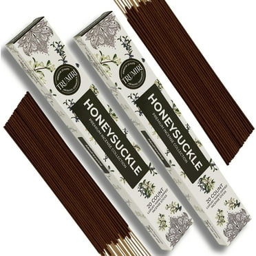 Trumiri Incense Sticks - Total 40 Honeysuckle Insence-Sticks - Dual