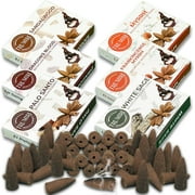 Trumiri Woody Sandalwood Backflow Incense Cones - Variety Pack - Total 60 Incense Cones Waterfall