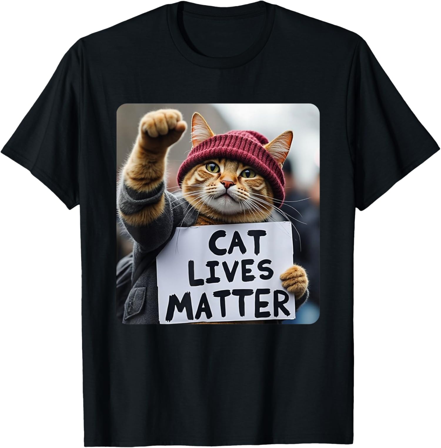 Trumm 2024 Cat Lives Matter Funny Cat Quotes Unisex TShirt