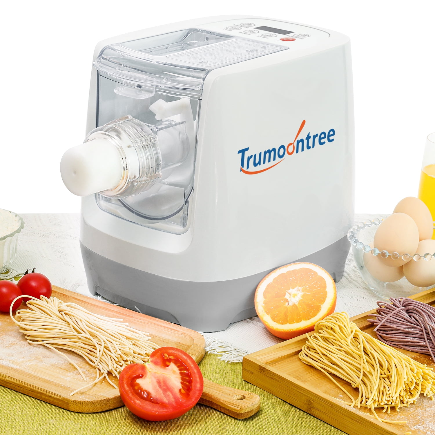 YINXIER Green Electric Pasta Noodle Maker Automatic Pasta Machine With 12  Noodle Shapes